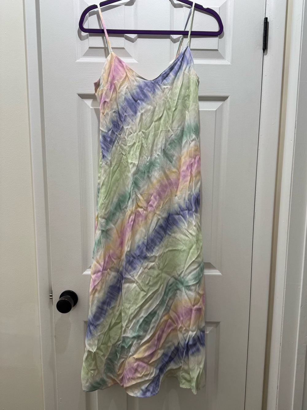 Zara Pastel Tie-Dye Slip Dress